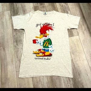 Vintage Universal Studios Woody Woodpecker One size Shirt 100% cotton
